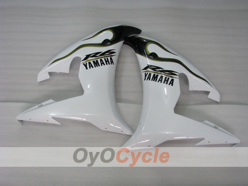 Injection Fairing kit for 03-04 YZF-R6 - Yellow, White - Factory Style #OYO87905805