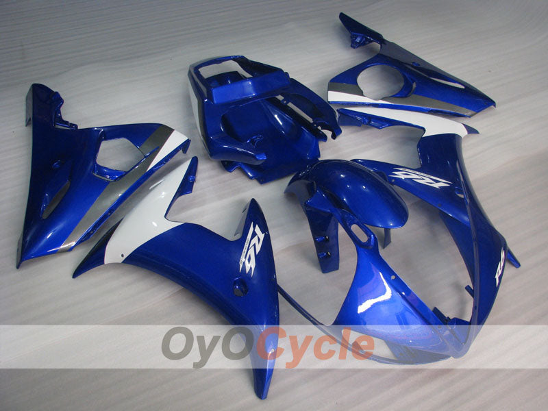 Injection Fairing kit for 05 YZF-R6 - Blue, White - Factory Style #OYO87905850 Main image