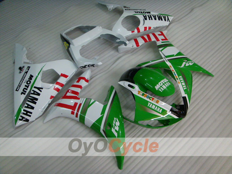 Injection Fairing kit for 05 YZF-R6 - Green, White - FIAT #OYO87905851