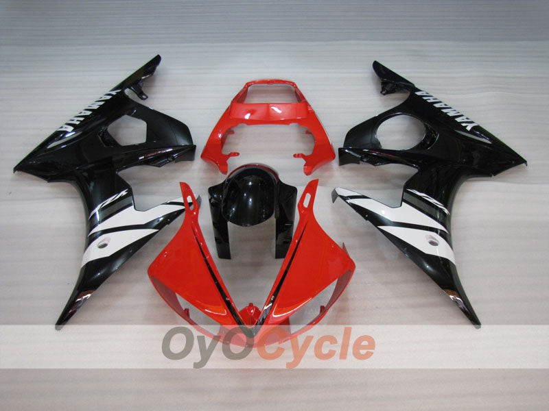 Injection Fairing kit for 03-04 YZF-R6 - Red, Black - Factory Style #OYO87905809