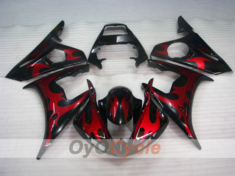 Injection Fairing kit for 03-04 YZF-R6 - Red, Black - Factory Style, Customize #OYO87905810