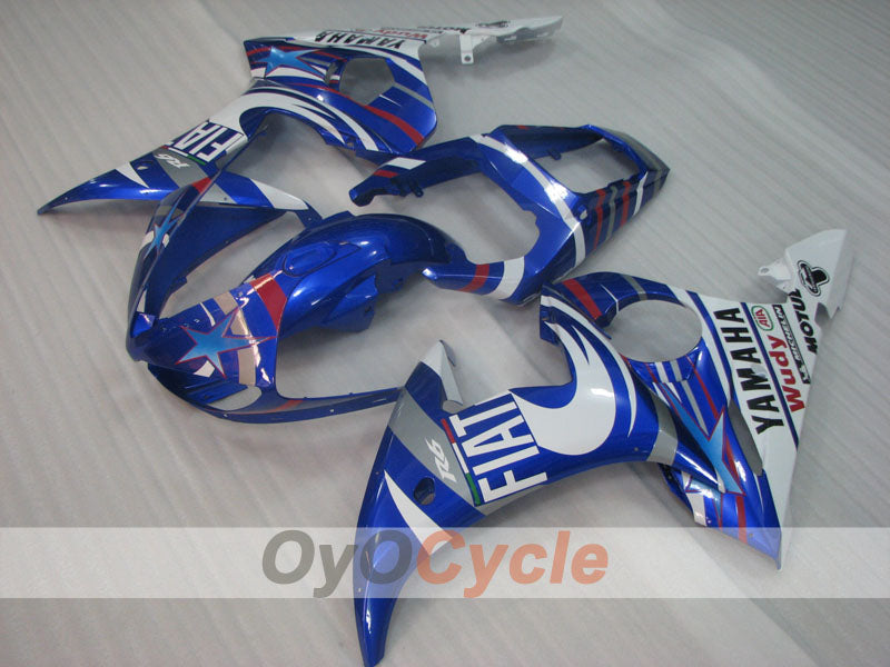 Injection Fairing kit for 05 YZF-R6 - Blue, White - FIAT #OYO87905864