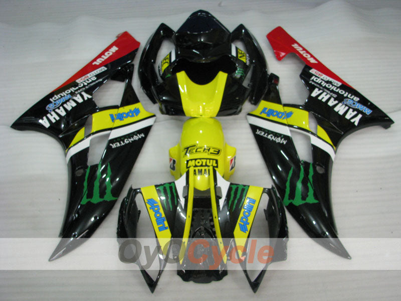 Injection Fairing kit for 06-07 YZF-R6 - Red, Yellow, Black - Monster #OYO87905879