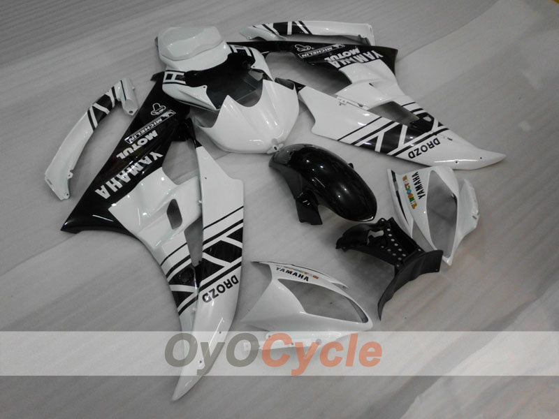 Injection Fairing kit for 06-07 YZF-R6 - White, Black - MOTUL #OYO87905883 Main image