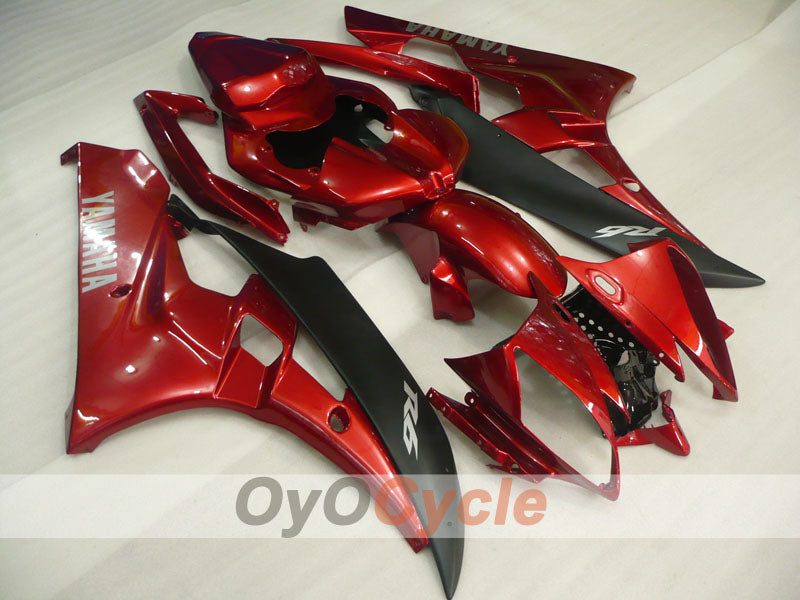 Injection Fairing kit for 06-07 YZF-R6 - Red, Black - Factory Style #OYO87905886 Main image