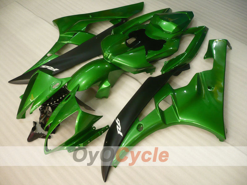 Injection Fairing kit for 06-07 YZF-R6 - Green, Black - Factory Style #OYO87905887