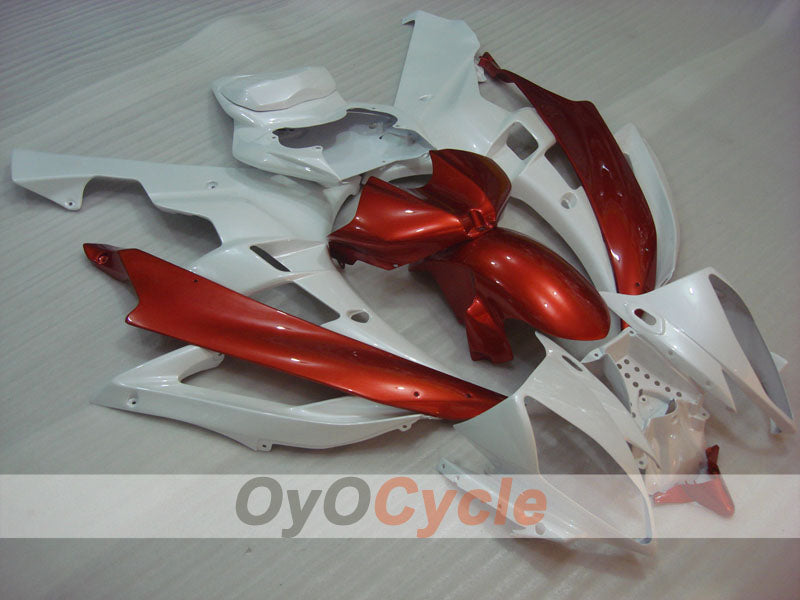 Injection Fairing kit for 06-07 YZF-R6 - Red, White - Factory Style #OYO87905889 Main image