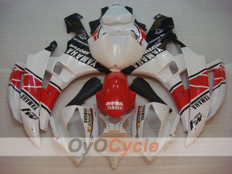 Injection Fairing kit for 06-07 YZF-R6 - Red, White, Black - MOTUL #OYO87905890