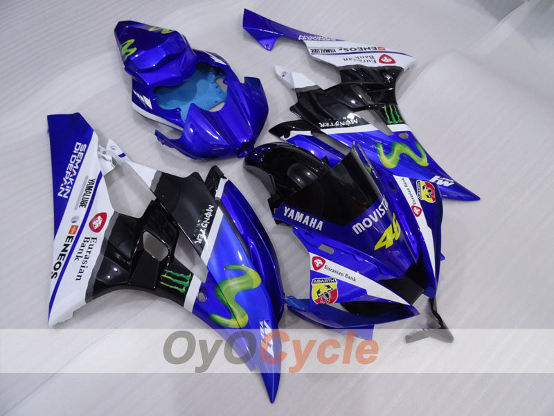 Injection Fairing kit for 06-07 YZF-R6 - Blue, White, Black - Monster #OYO87905894