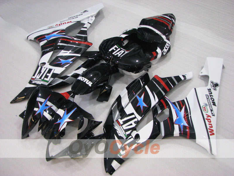 Injection Fairing kit for 06-07 YZF-R6 - White, Black - Monster #OYO87905906