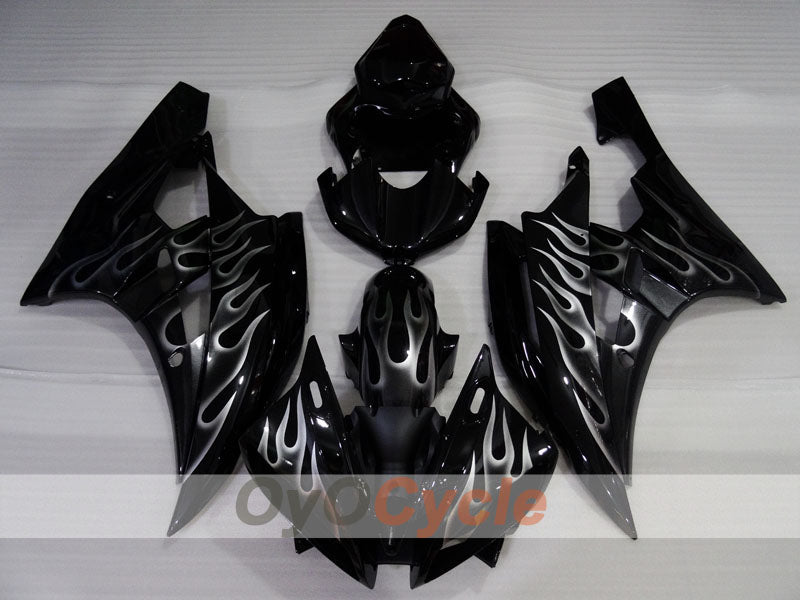 Injection Fairing kit for 06-07 YZF-R6 - Black - Flame #OYO87905907