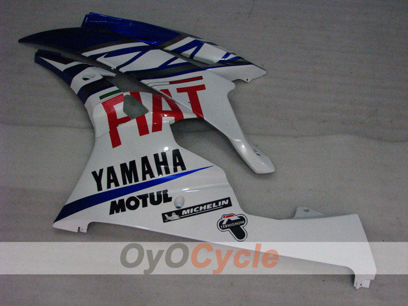 Injection Fairing kit for 06-07 YZF-R6 - Blue, White - FIAT, MOTUL #OYO87905915