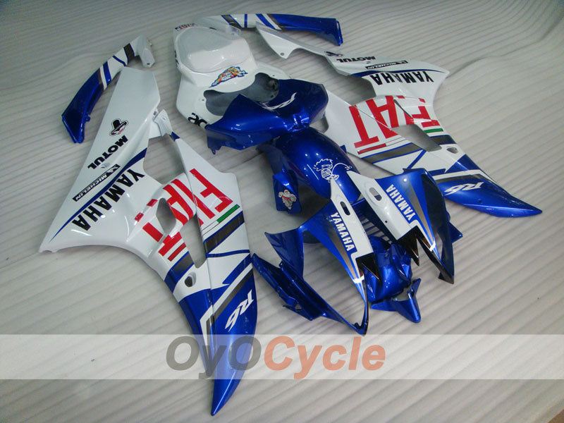 Injection Fairing kit for 06-07 YZF-R6 - Blue, White - FIAT, MOTUL #OYO87905916 Secondary image