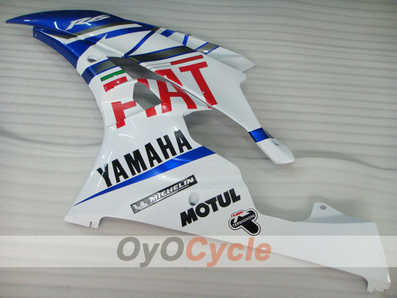 Injection Fairing kit for 06-07 YZF-R6 - Blue, White - FIAT, MOTUL #OYO87905916