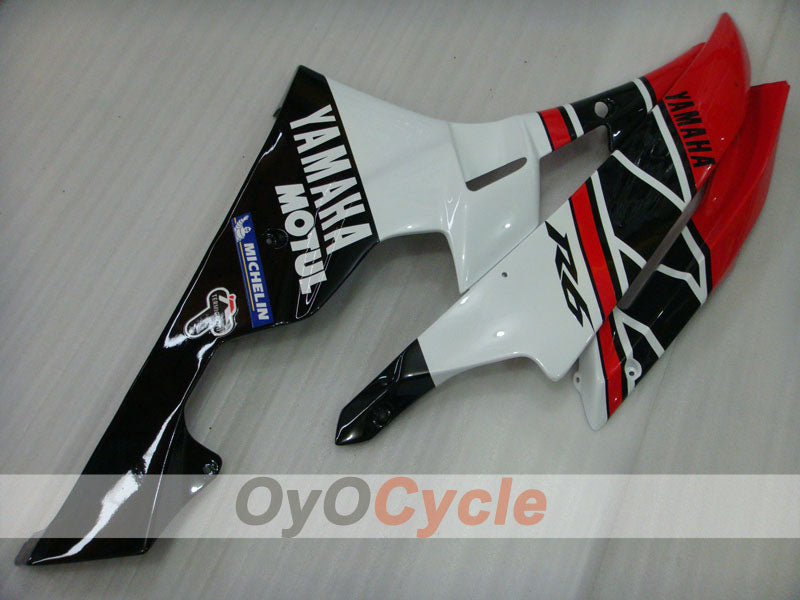 Injection Fairing kit for 06-07 YZF-R6 - Red, Black - MOTUL #OYO87905919