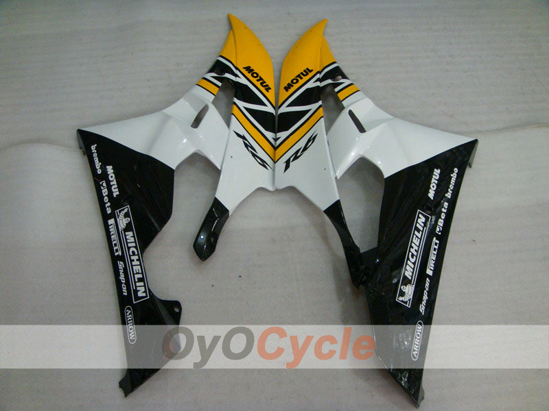 Injection Fairing kit for 06-07 YZF-R6 - Yellow, Black - MOTUL #OYO87905921