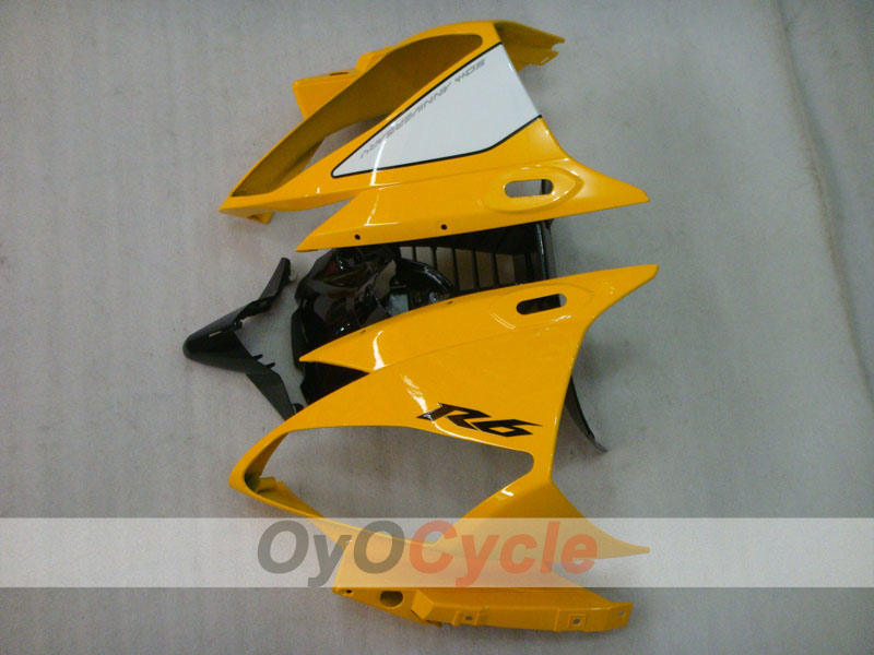 Injection Fairing kit for 06-07 YZF-R6 - Yellow, Black - MOTUL #OYO87905921