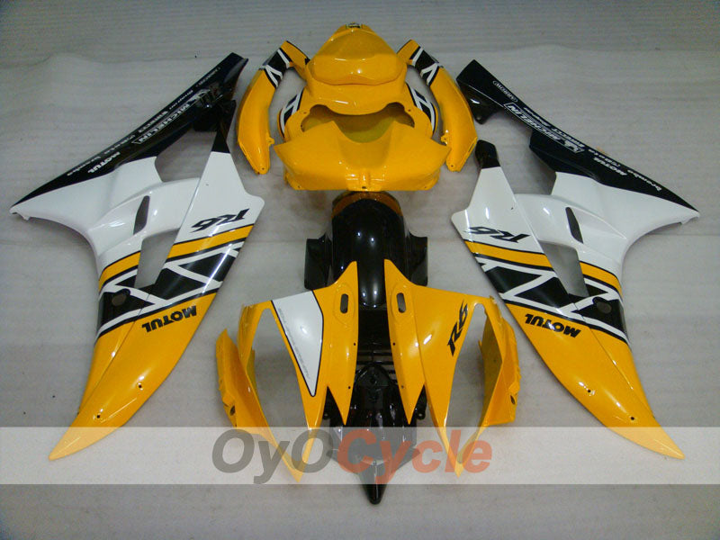 Injection Fairing kit for 06-07 YZF-R6 - Yellow, Black - MOTUL #OYO87905921 Main image