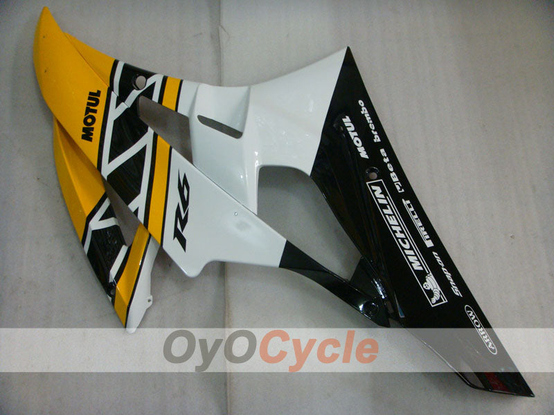 Injection Fairing kit for 06-07 YZF-R6 - Yellow, Black - MOTUL #OYO87905921