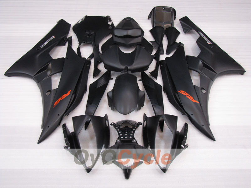 Injection Fairing kit for 06-07 YZF-R6 - Black, Matte - Factory Style #OYO87905923 Secondary image