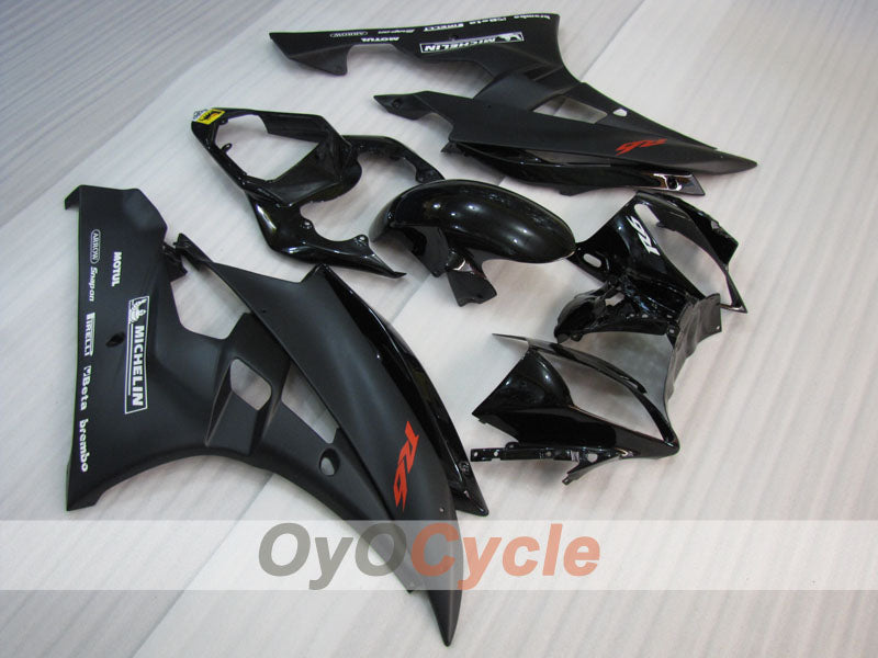 Injection Fairing kit for 06-07 YZF-R6 - Black, Matte - Factory Style #OYO87905924 Main image