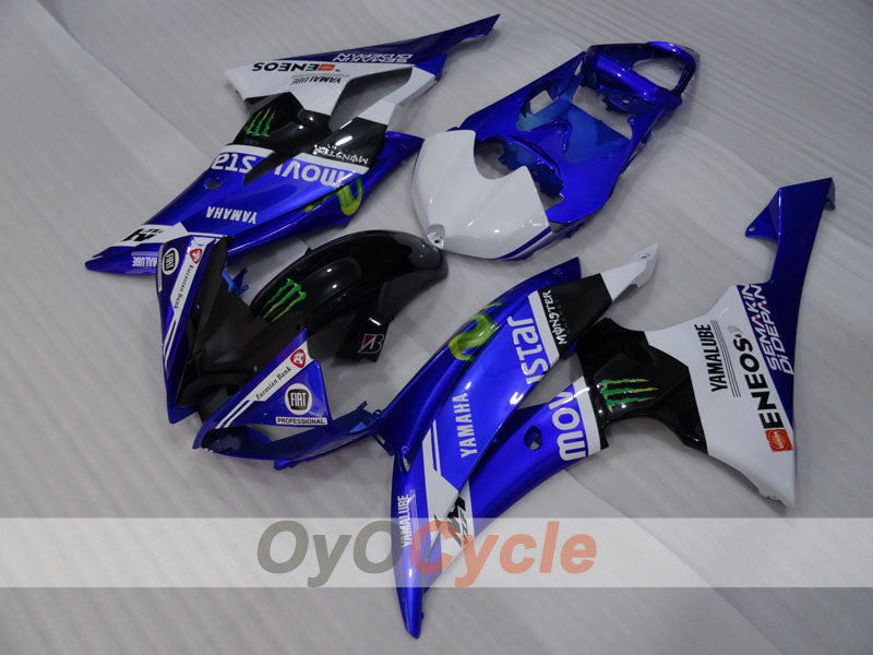 Injection Fairing kit for 08-16 YZF-R6 - Blue, White, Black - Monster #OYO87905929