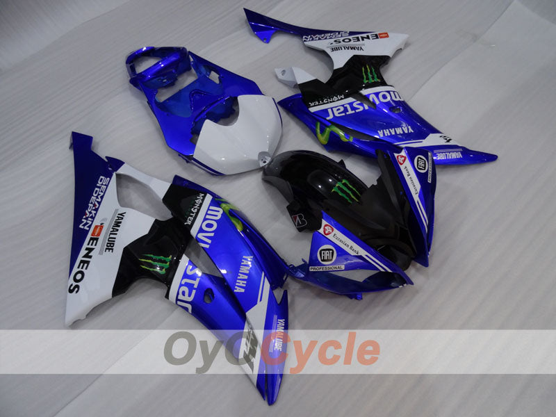 Injection Fairing kit for 08-16 YZF-R6 - Blue, White, Black - Monster #OYO87905929