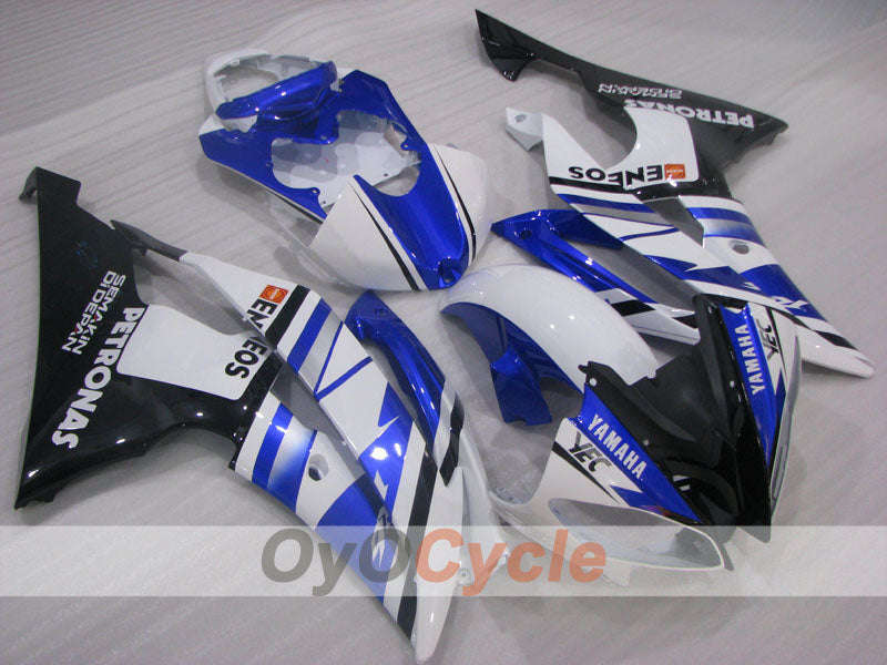 Injection Fairing kit for 08-16 YZF-R6 - Blue, White, Black - ENEOS #OYO87905931 Main image
