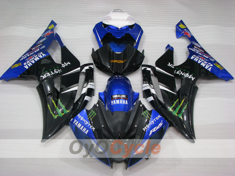 Injection Fairing kit for 08-16 YZF-R6 - Blue, Black - Monster #OYO87905932 Secondary image