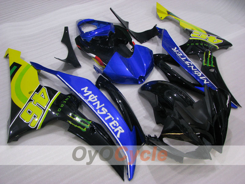 Injection Fairing kit for 08-16 YZF-R6 - Blue, Black - Monster #OYO87905933 Main image