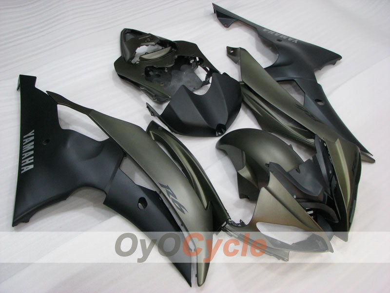 Injection Fairing kit for 08-16 YZF-R6 - Black, Grey - Factory Style #OYO87905935 Main image