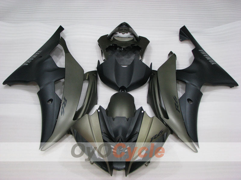 Injection Fairing kit for 08-16 YZF-R6 - Black, Grey - Factory Style #OYO87905935