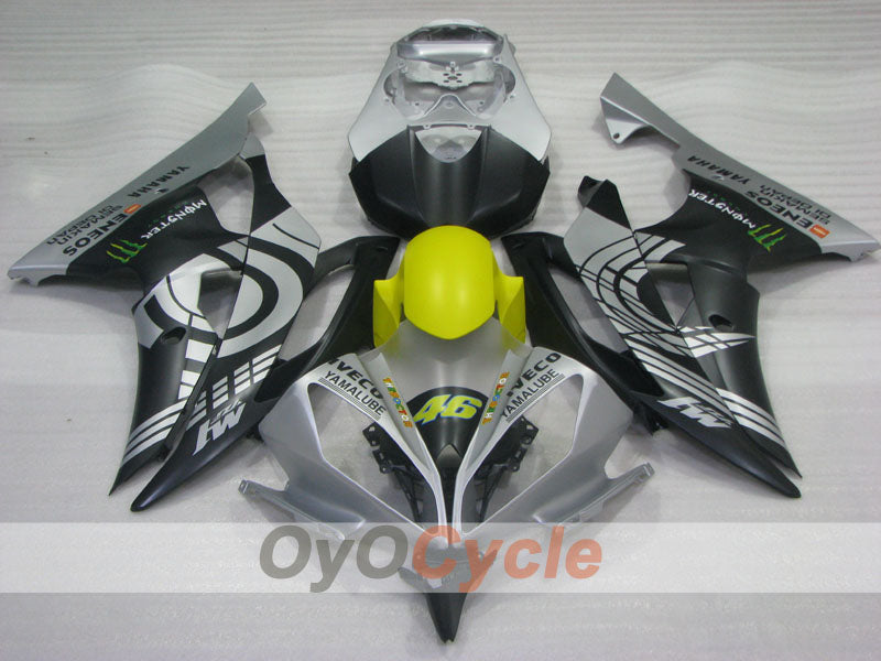 Injection Fairing kit for 08-16 YZF-R6 - Black, Grey - Monster #OYO87905937 Secondary image