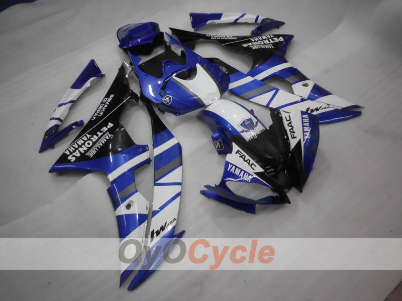 Injection Fairing kit for 08-16 YZF-R6 - Blue, White, Black - PETRONAS #OYO87905940 Main image