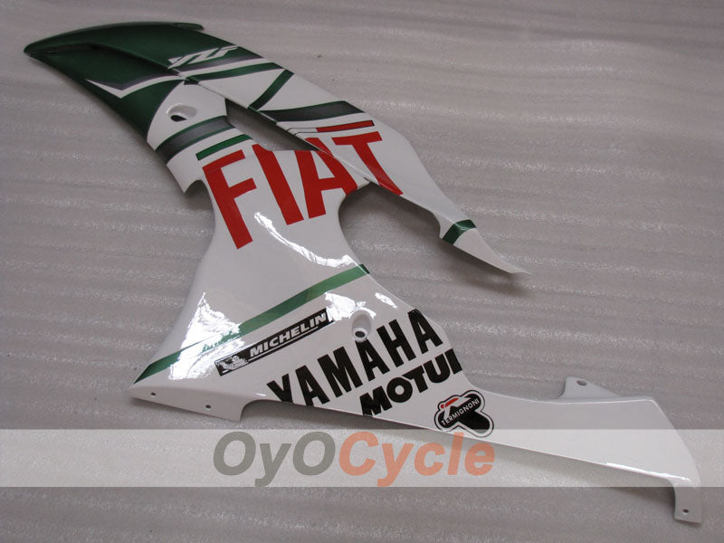 Injection Fairing kit for 08-16 YZF-R6 - ArmyGreen, White - FIAT #OYO87905943