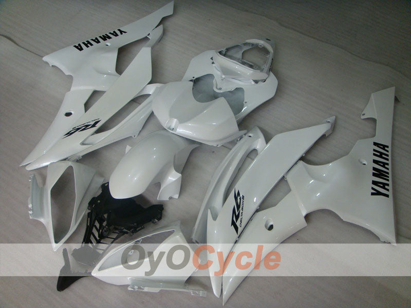 Injection Fairing kit for 08-16 YZF-R6 - White - Factory Style #OYO87905944