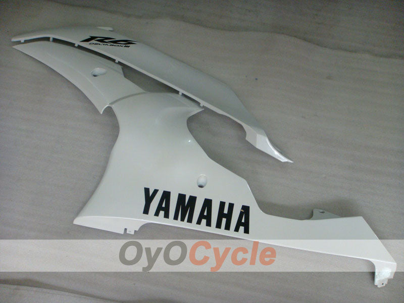 Injection Fairing kit for 08-16 YZF-R6 - White - Factory Style #OYO87905944