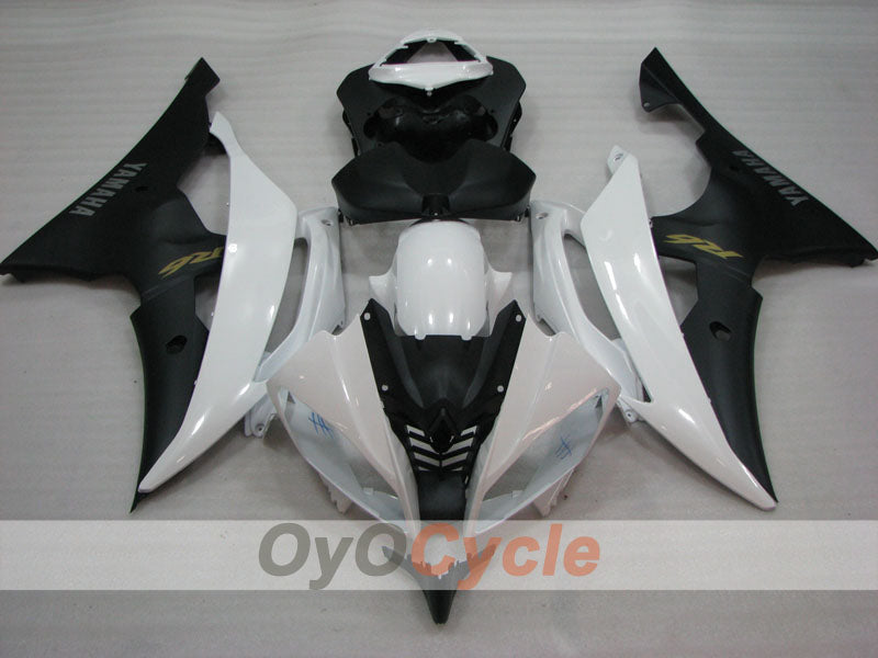 Injection Fairing kit for 08-16 YZF-R6 - White, Black, Matte - Factory Style #OYO87905949