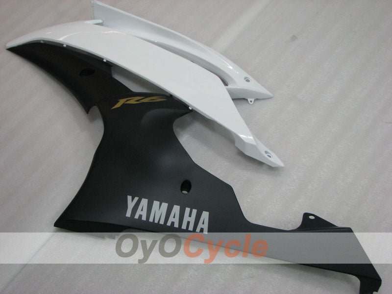 Injection Fairing kit for 08-16 YZF-R6 - White, Black, Matte - Factory Style #OYO87905949