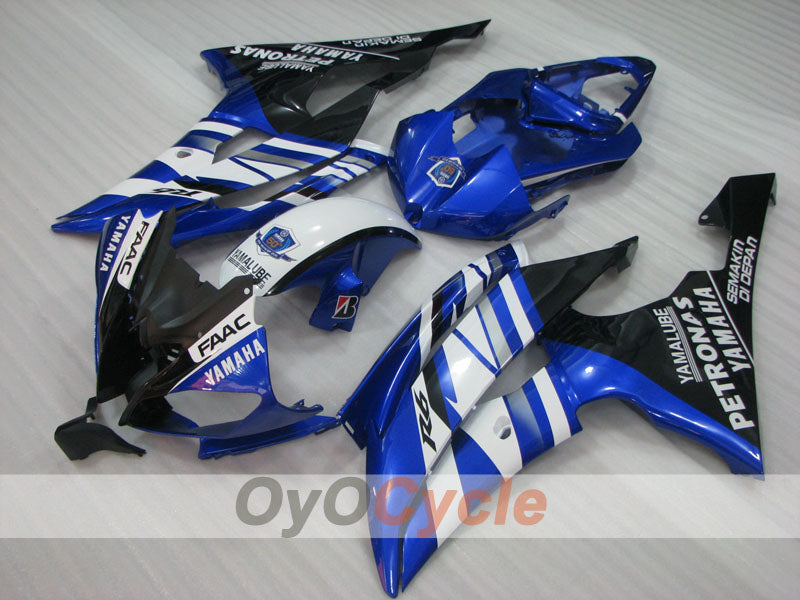 Injection Fairing kit for 08-16 YZF-R6 - Blue, White, Black - PETRONAS #OYO87905953