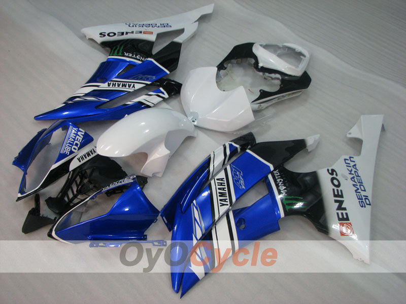 Injection Fairing kit for 08-16 YZF-R6 - Blue, White, Black - Monster #OYO87905956 Secondary image