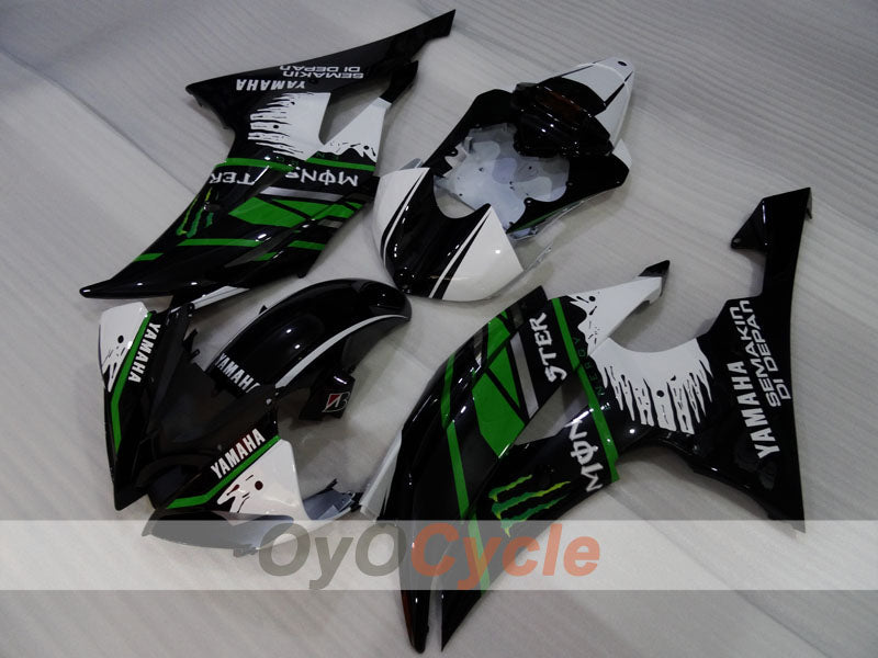 Injection Fairing kit for 08-16 YZF-R6 - Green, White, Black - Monster #OYO87905963 Secondary image