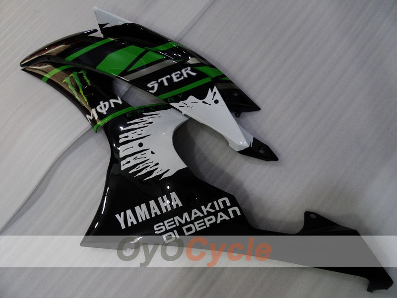 Injection Fairing kit for 08-16 YZF-R6 - Green, White, Black - Monster #OYO87905963