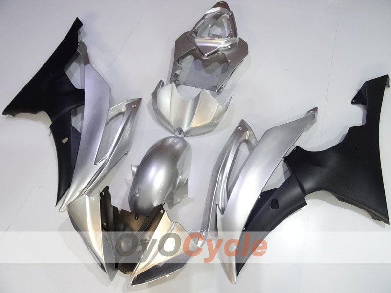 Injection Fairing kit for 08-16 YZF-R6 - Black, Silver - Factory Style #OYO87905965 Main image