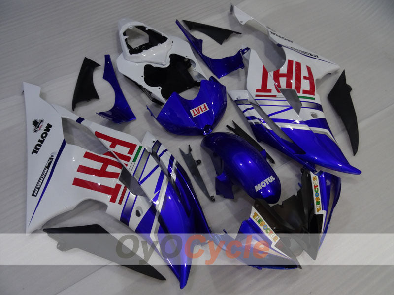 Injection Fairing kit for 08-16 YZF-R6 - Blue, White - FIAT #OYO87905967