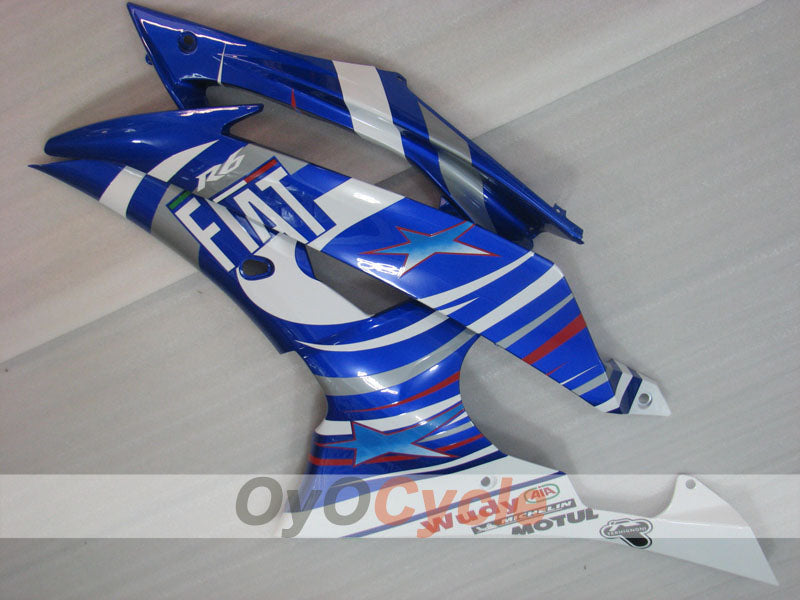 Injection Fairing kit for 08-16 YZF-R6 - Blue, White - FIAT #OYO87905968