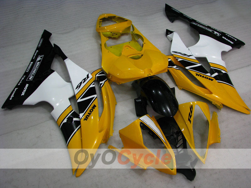 Injection Fairing kit for 08-16 YZF-R6 - Yellow, Black - Factory Style #OYO87905969 Main image