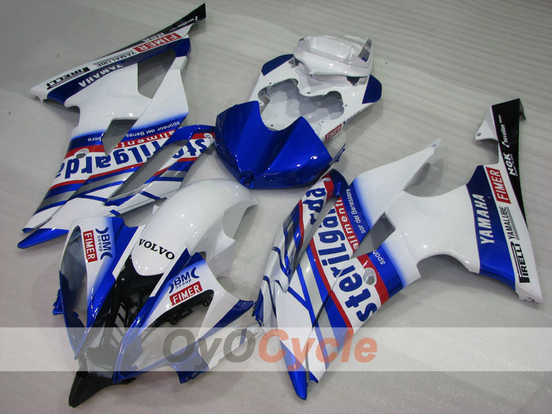 Injection Fairing kit for 08-16 YZF-R6 - Blue, White - Sterilgarda #OYO87905971 Main image