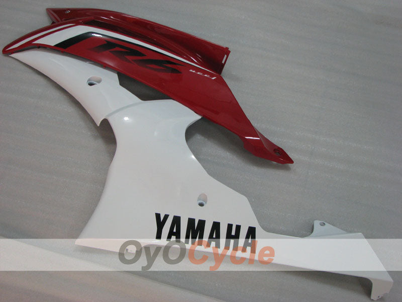 Injection Fairing kit for 08-16 YZF-R6 - Red, White - Factory Style #OYO87905974