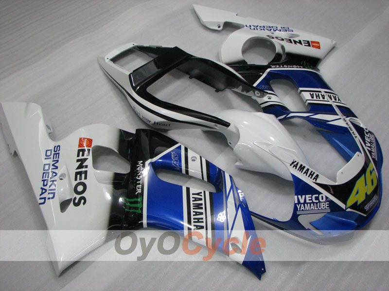 Injection Fairing kit for 98-02 YZF-R6 - Blue, White, Black - Monster #OYO87905989 Main image